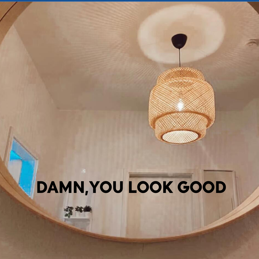 Home Goods Bathroom Mirrors - คุณดูดีรูปลอกสติ๊กเกอร์ติดกระจกอาบน้ำในห้องน้ำห้องหญิงสาวห้องนั่งเล่นตกแต่งบ้านห้องนอน