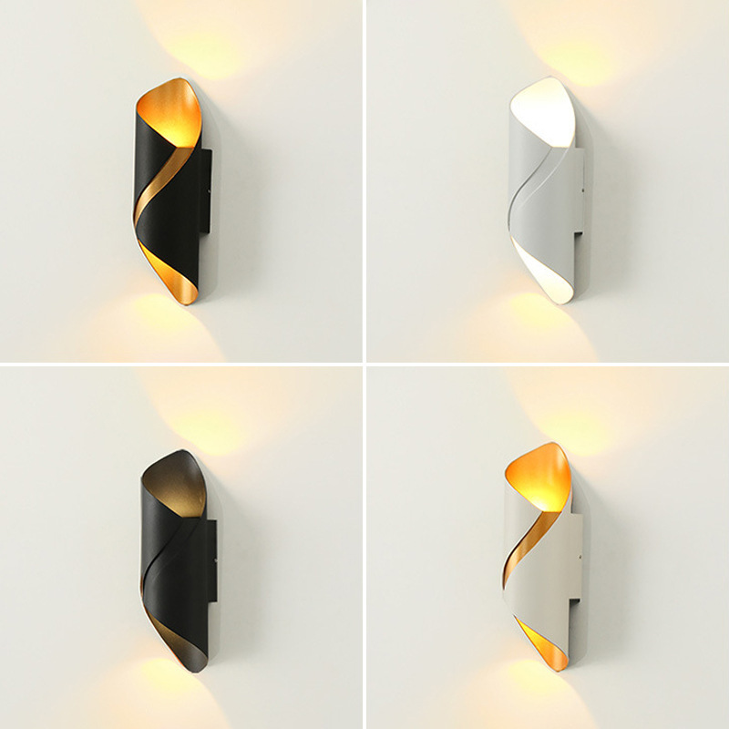 Home Bathroom Lighting Design - การออกแบบสร้างสรรค์โคมไฟติดผนัง LED 10W ไฟผนังในร่มกันน้ํากลางแจ้ง Modern Nordic