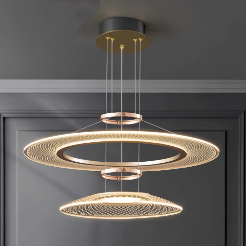 Home Bathroom Lighting Design - โคมไฟระย้า LED สไตล์โมเดิร์นมินิมอล ดีไซน์อิตาลี อะคริลิก สำหรับตกแต่งบ้าน