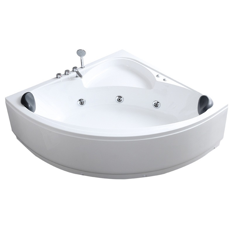 Home Bathroom Jacuzzi - อ่างอาบน้ำอะคริลิกทรงสามเหลี่ยมแบบอิสระ ควบคุมอุณหภูมิคงที่ สำหรับโรงแรม B&B