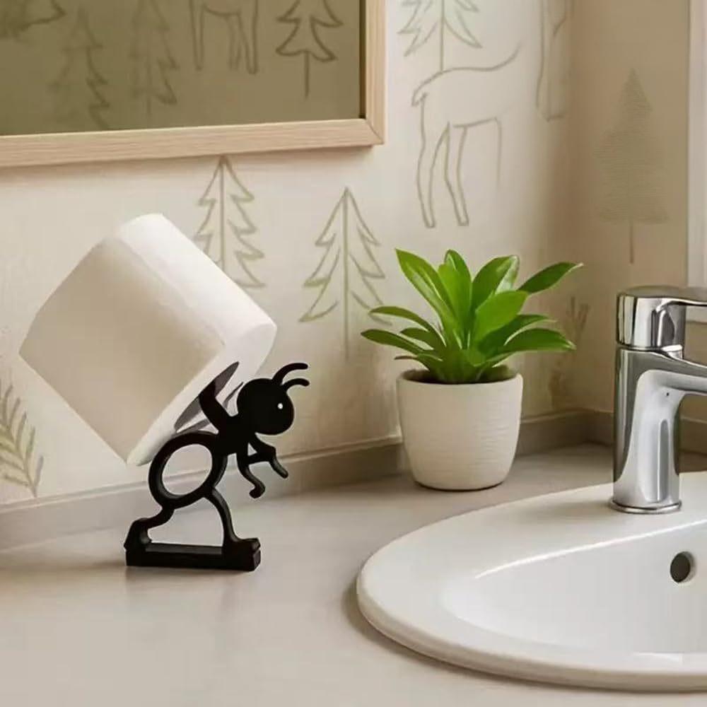 Home Living Bathroom Vanity - ที่ใส่กระดาษชำระรูปมด 3 มิติ ของตกแต่งห้องน้ำ อุปกรณ์ตกแต่งโต๊ะในห้องนั่งเล่น ของตกแต่งบ้าน