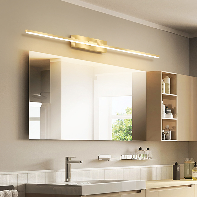 Home Hardware Bathroom Lighting - โคมไฟติดผนัง LED โมเดิร์นห้องน้ํา Hardwares Sconce สามสีไฟอลูมิเนียมห้องน้ํา