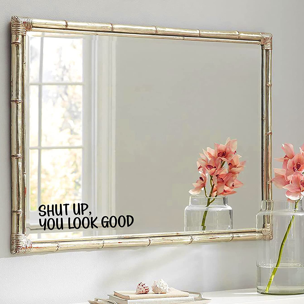 Home Goods Bathroom Mirrors - คุณดูดี คำคมสร้างแรงบันดาลใจ สติ๊กเกอร์ติดกระจก คำคมสร้างแรงบันดาลใจ ห้องน้ำ ห้องอาบน้ำ