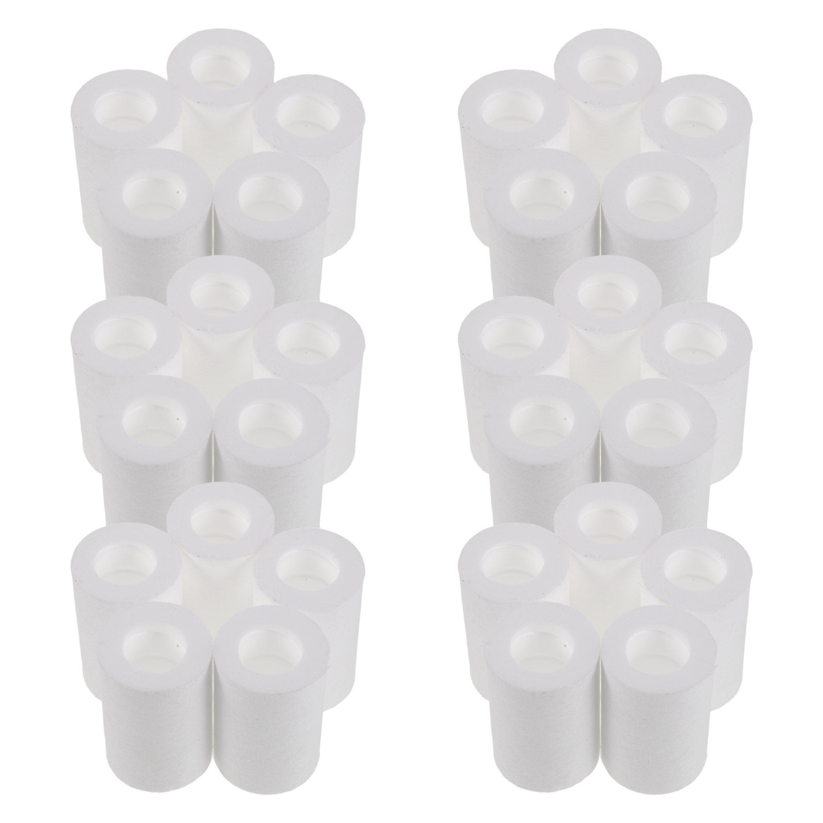 Home Bathroom Water Filter - ไส้กรองก๊อกน้ำแบบเปลี่ยนได้ 30 ชิ้น ทำจากใยฝ้าย PP สำหรับอ่างล้างจานในครัว