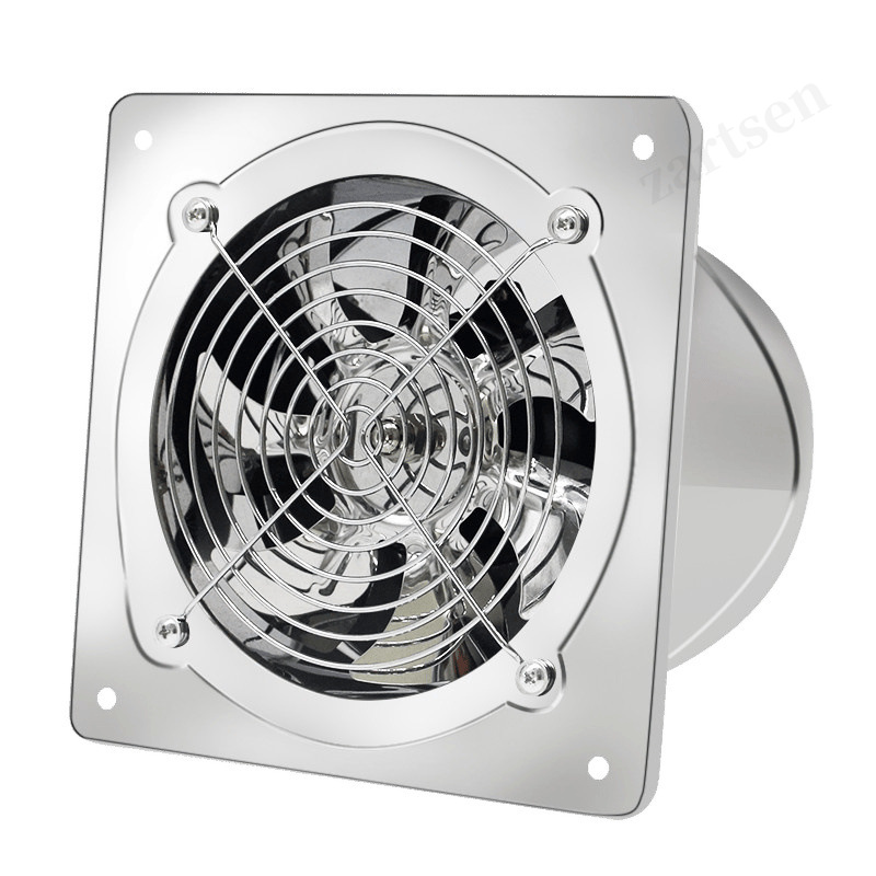 Home Bathroom Vent - 6''8''10'' พัดลมดูดอากาศ พัดลมระบายอากาศ พัดลมระบายอากาศสำหรับห้องน้ำห้องครัวห้องครัวผนังหน้าต่างพัดลมสแตนเลส