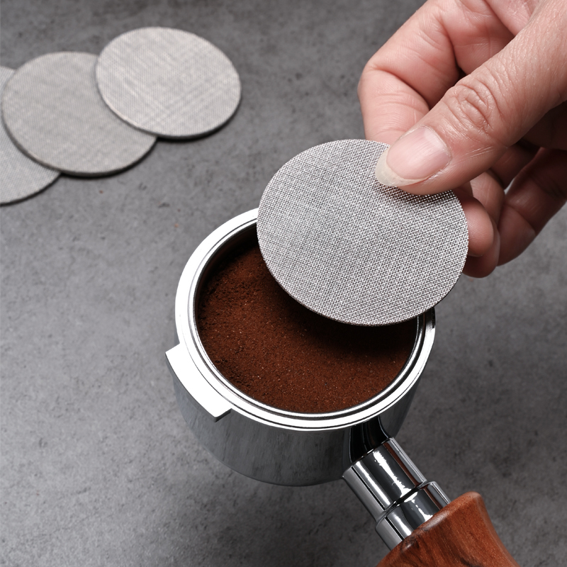 Home Bathroom Water Filter - ตะแกรงกรองกากกาแฟแบบใช้ซ้ำได้ สำหรับเครื่องชงกาแฟ Breville Portafilter ขนาด 51