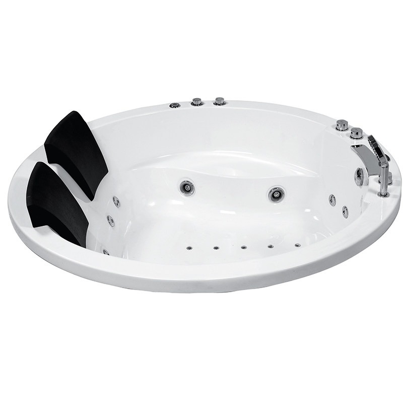 อ่างอาบน้ำคู่แบบฝังตัวทรงกลมอะ - Home Bathroom Jacuzzi บทวิจารณ์และราคา