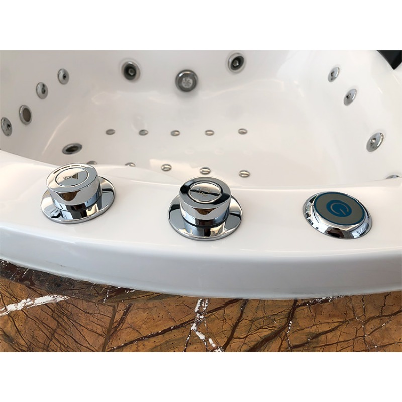 อ่างอาบน้ำคู่แบบฝังตัวทรงกลมอะ - Home Bathroom Jacuzzi บทวิจารณ์และราคา