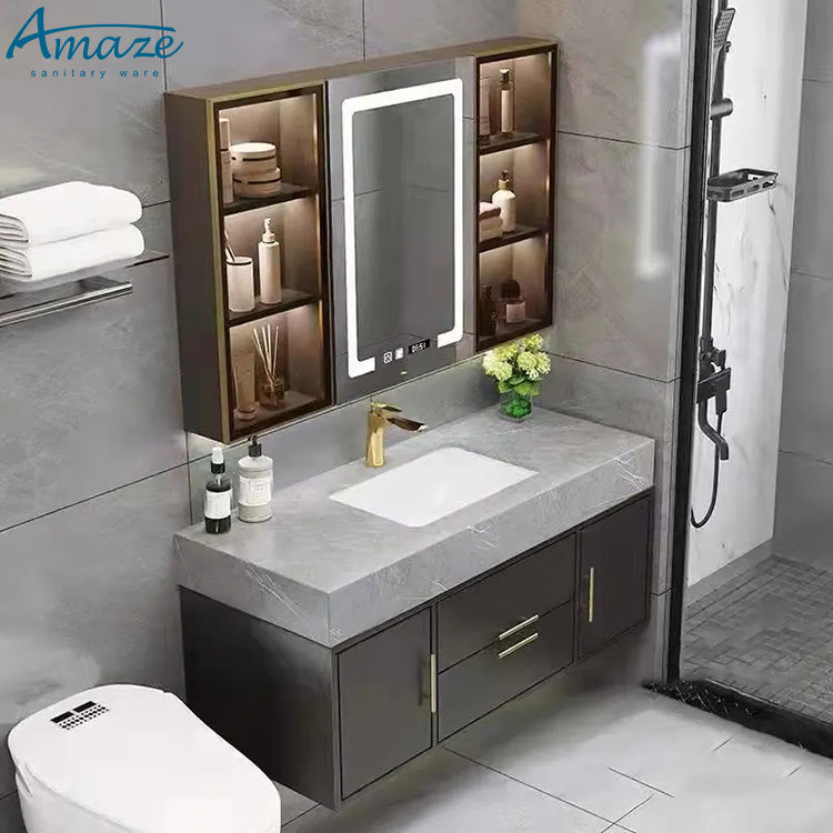 ตู้ห้องน้ำคุณภาพสูง เฟอร์นิเจอ - Home Living Bathroom Vanity บทวิจารณ์และราคา