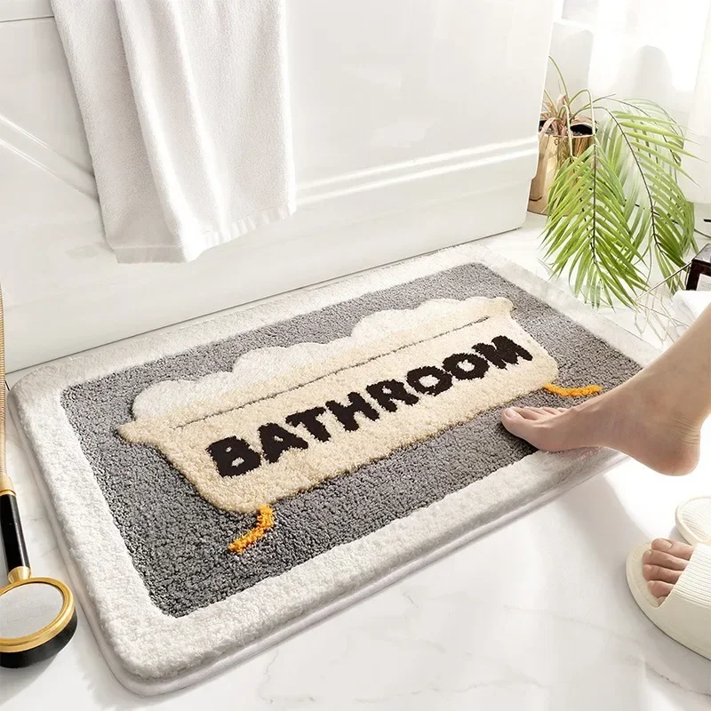 พรมเช็ดเท้ากันลื่น นุ่มเหมือนข - Home Bathroom Tub บทวิจารณ์และราคา