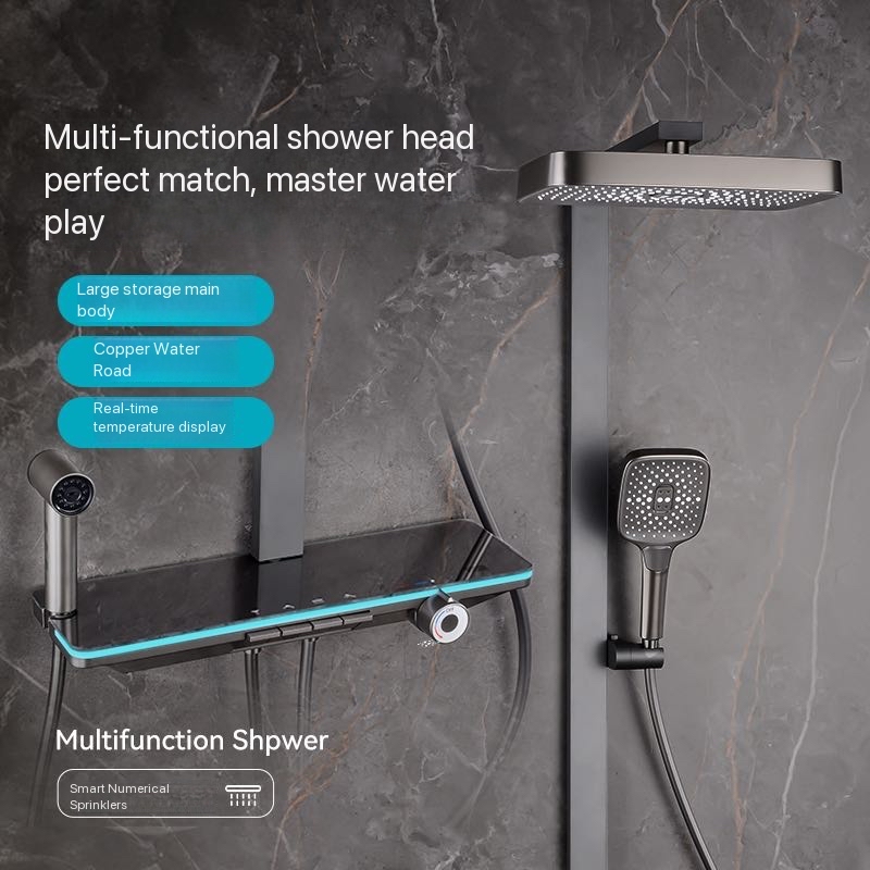 ชุดฝักบัวอาบน้ำพร้อมไฟ Ambient - Shower Head Rain บทวิจารณ์และราคา
