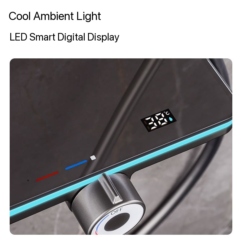 ชุดฝักบัวอาบน้ำพร้อมไฟ Ambient - Shower Head Rain บทวิจารณ์และราคา