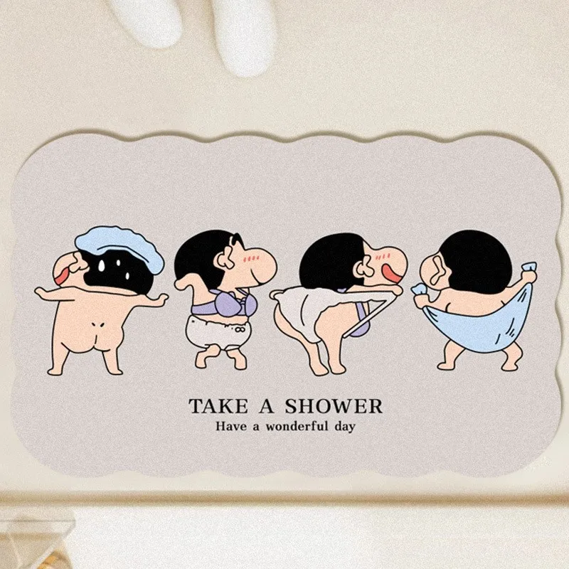 แผ่นรองดินสีเทียนลายการ์ตูนน่า - Home Edit Bathroom บทวิจารณ์และราคา
