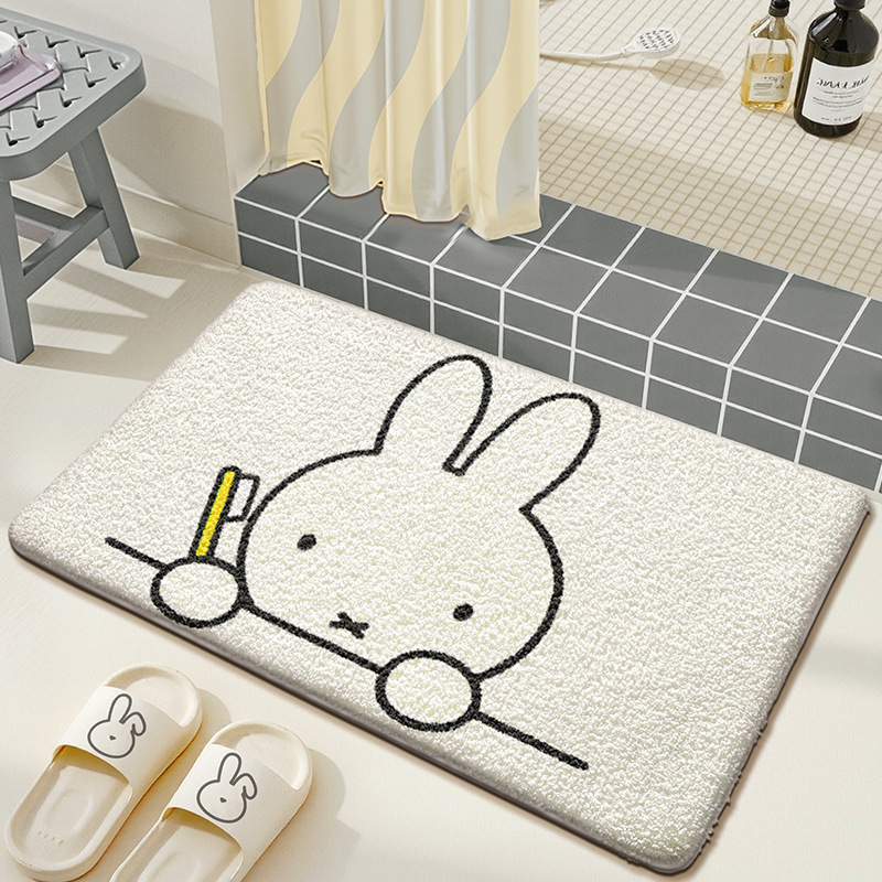 แผ่นรองพื้นลายมิฟฟี่น่ารัก แผ่ - Home Edit Bathroom บทวิจารณ์และราคา