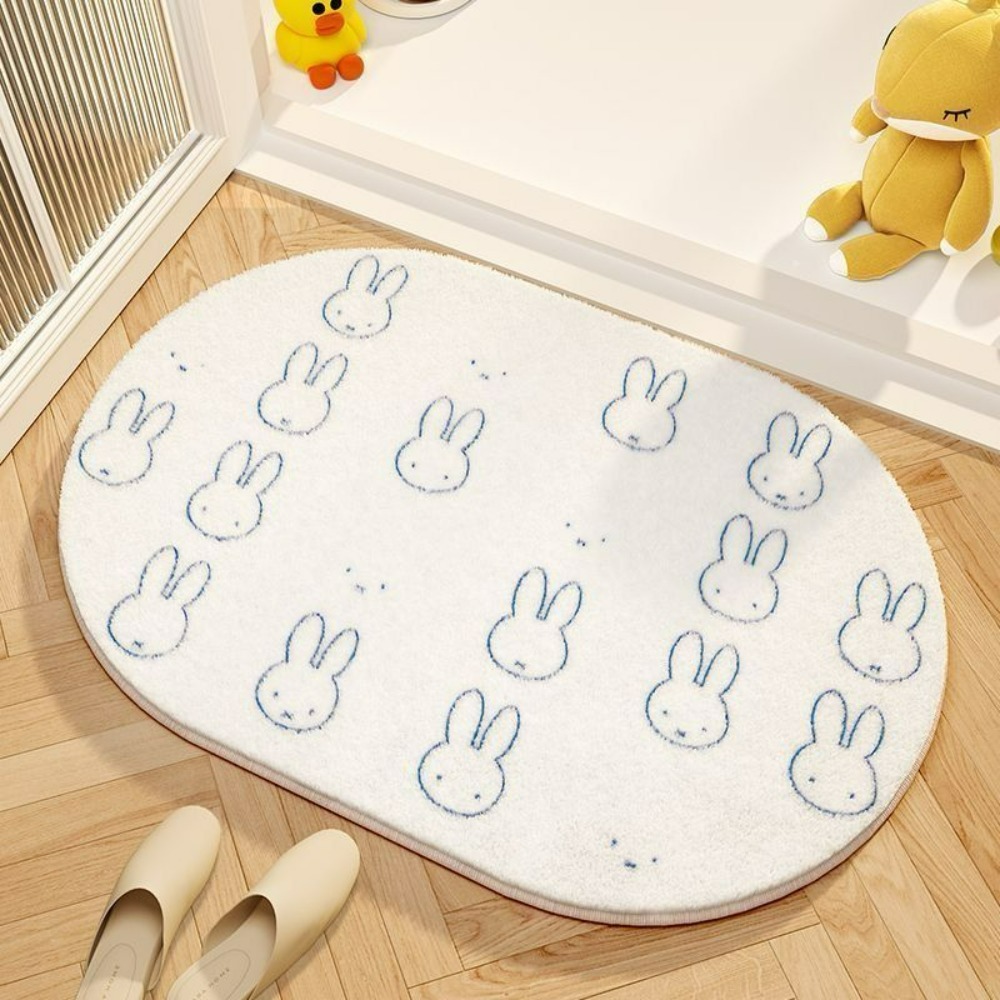 มิฟฟี่พรมปูพื้นลายการ์ตูน ผ้าข - Home Edit Bathroom บทวิจารณ์และราคา