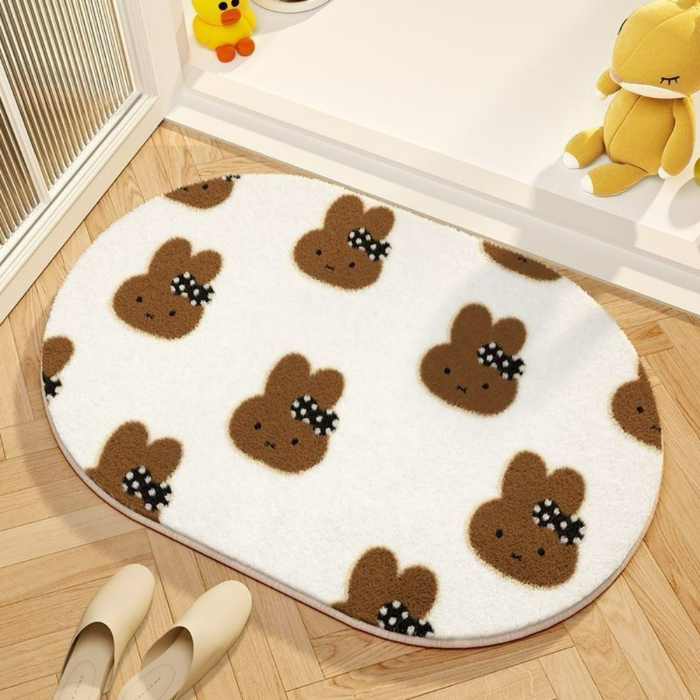 มิฟฟี่พรมปูพื้นลายการ์ตูน ผ้าข - Home Edit Bathroom บทวิจารณ์และราคา