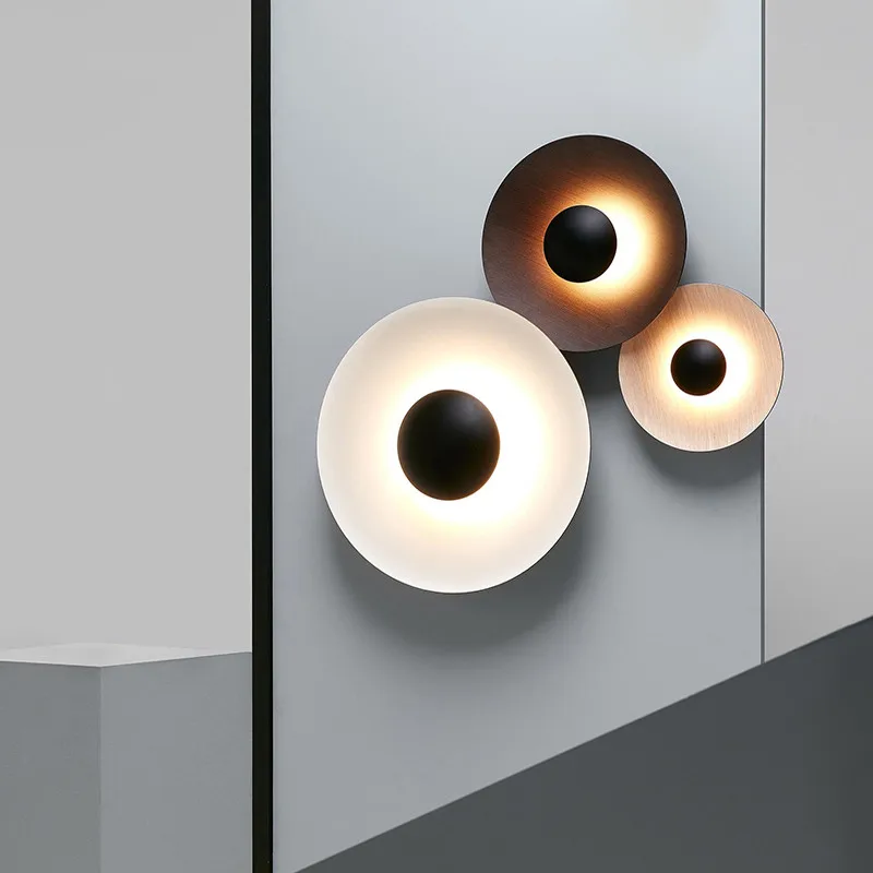 โคมไฟ LED ติดผนังทรงกลมสไตล์นอ - Home Bathroom Lighting Design บทวิจารณ์และราคา