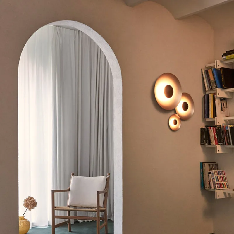 โคมไฟ LED ติดผนังทรงกลมสไตล์นอ - Home Bathroom Lighting Design บทวิจารณ์และราคา