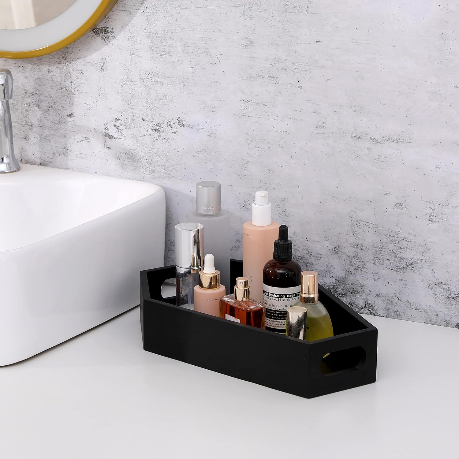 กล่องเก็บเครื่องสำอางไม้ทรงโลง - Home Living Bathroom Vanity บทวิจารณ์และราคา