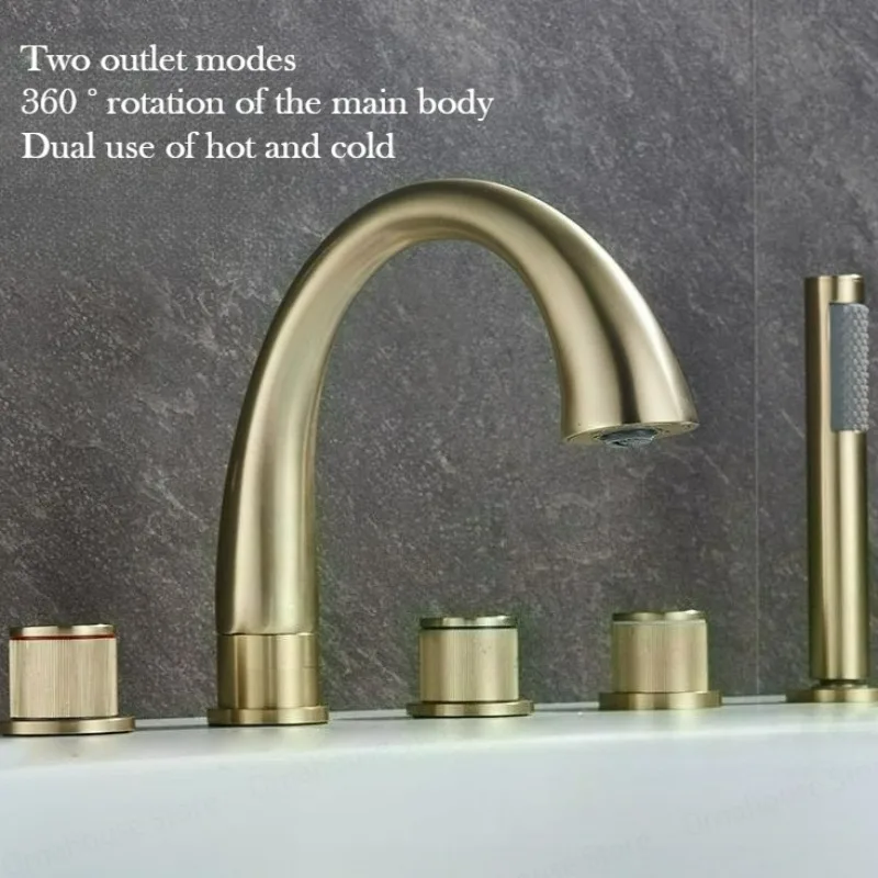 ก๊อกน้ำห้องน้ำสีทองขัดเงา พร้อ - Home Bathroom Tub บทวิจารณ์และราคา