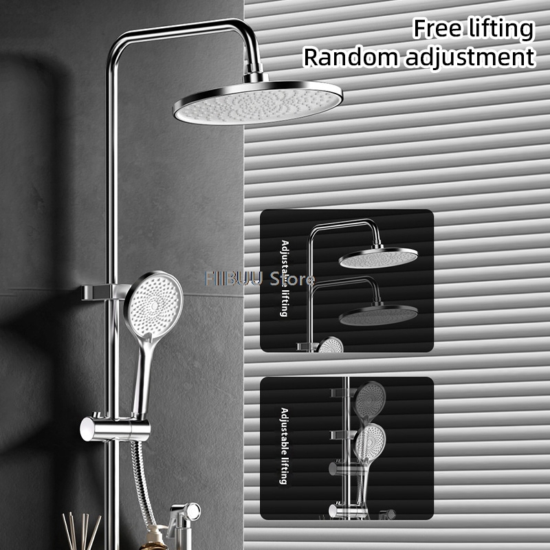ระบบฝักบัวแรงดันสูง ชุดฝักบัวป - Shower Head Rain บทวิจารณ์และราคา