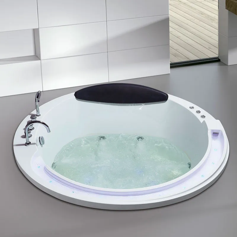 อ่างอาบน้ำอะคริลิคทรงกลมแบบฝัง - Home Bathroom Tub บทวิจารณ์และราคา