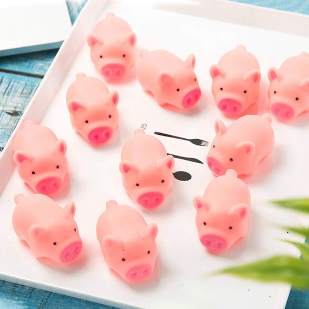 10pcs มินิหมูยางของเล่นอาบน้ํา - Home Bathroom Vent บทวิจารณ์และราคา