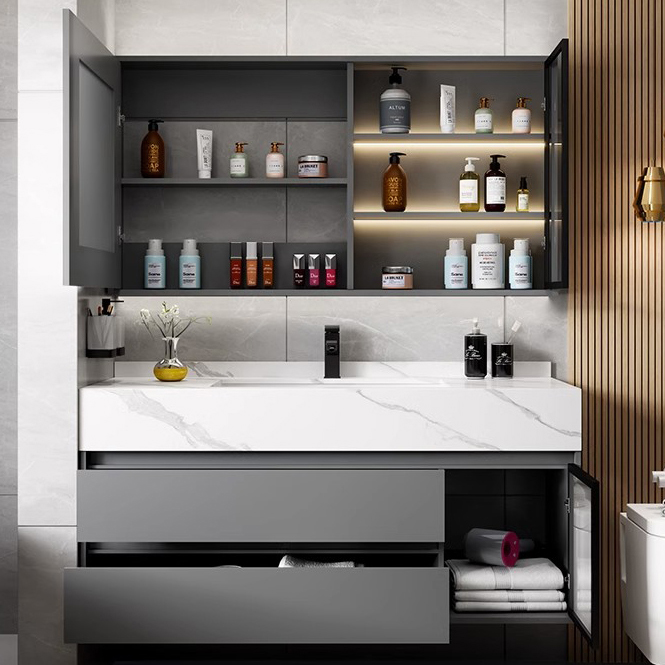 ตู้ห้องน้ำพร้อมกระจกอัจฉริยะ L - Home Living Bathroom Vanity บทวิจารณ์และราคา