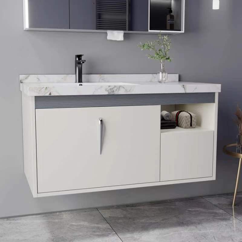 ตู้ห้องน้ำแบบลอยตัวติดผนังพร้อ - Home Living Bathroom Vanity บทวิจารณ์และราคา