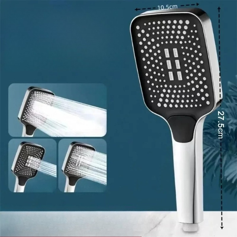 หัวฝักบัวแรงดันสูง 3 โหมด ปรับ - Shower Head Rain บทวิจารณ์และราคา