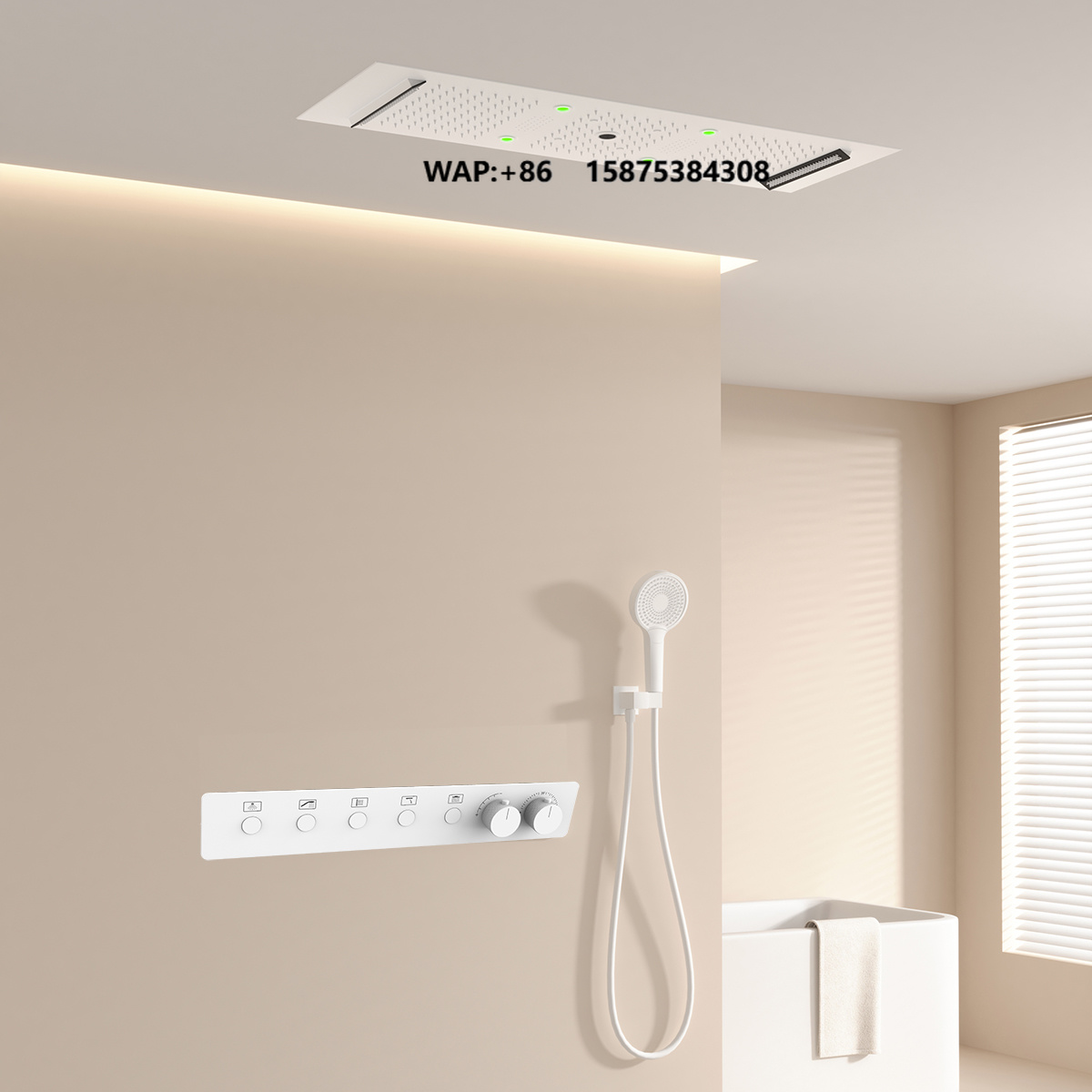 ฝักบัวอาบน้ำแบบเรนชาวเวอร์ LED - Shower Head Rain บทวิจารณ์และราคา