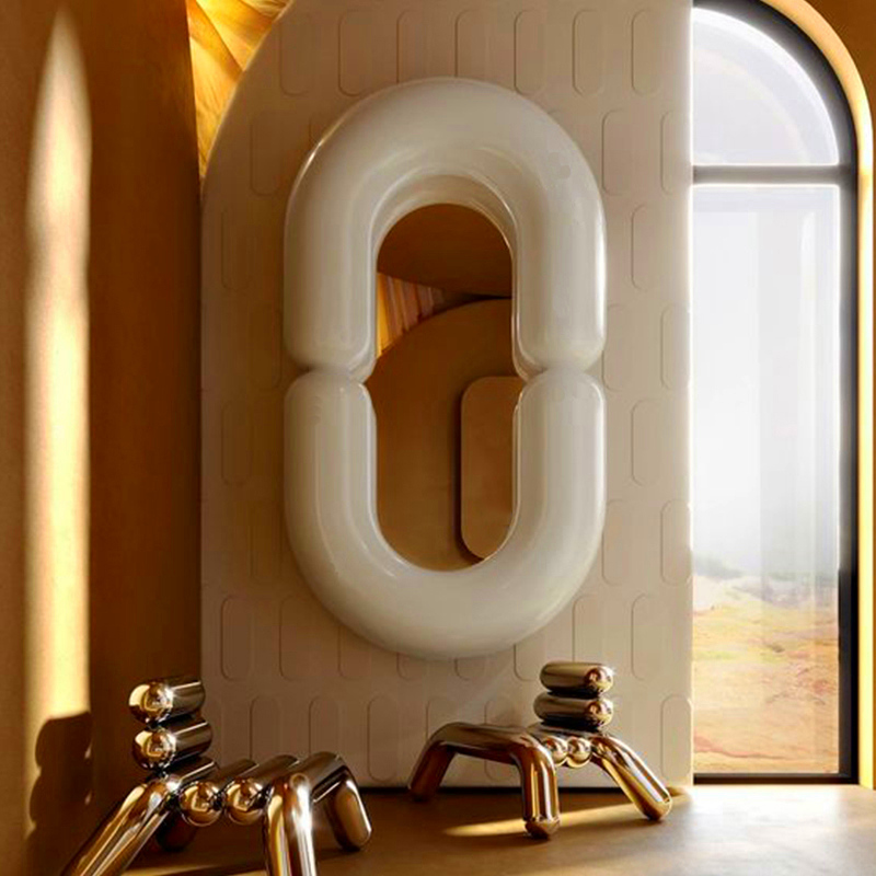 กระจกติดผนังรูปวงรีสีดำสไตล์เม - Home Goods Bathroom Mirrors บทวิจารณ์และราคา