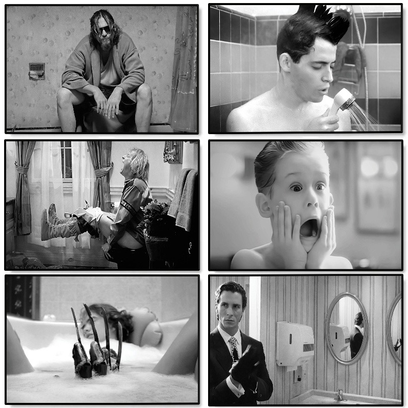 ภาพพิมพ์บนผ้าใบลายฉากตลกในห้อง - Home Movie Bathroom Scene บทวิจารณ์และราคา
